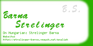 barna strelinger business card